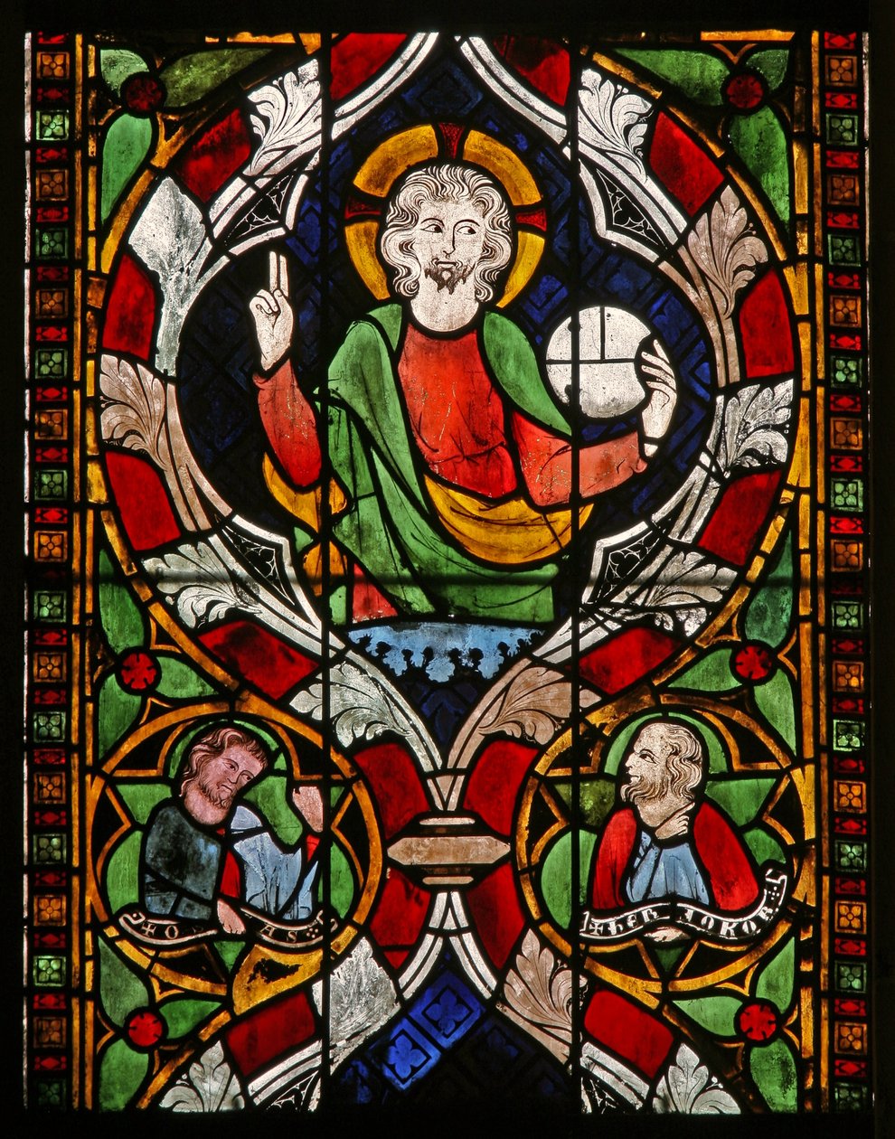 Fenêtre N-chapA représentant le Christ - French School