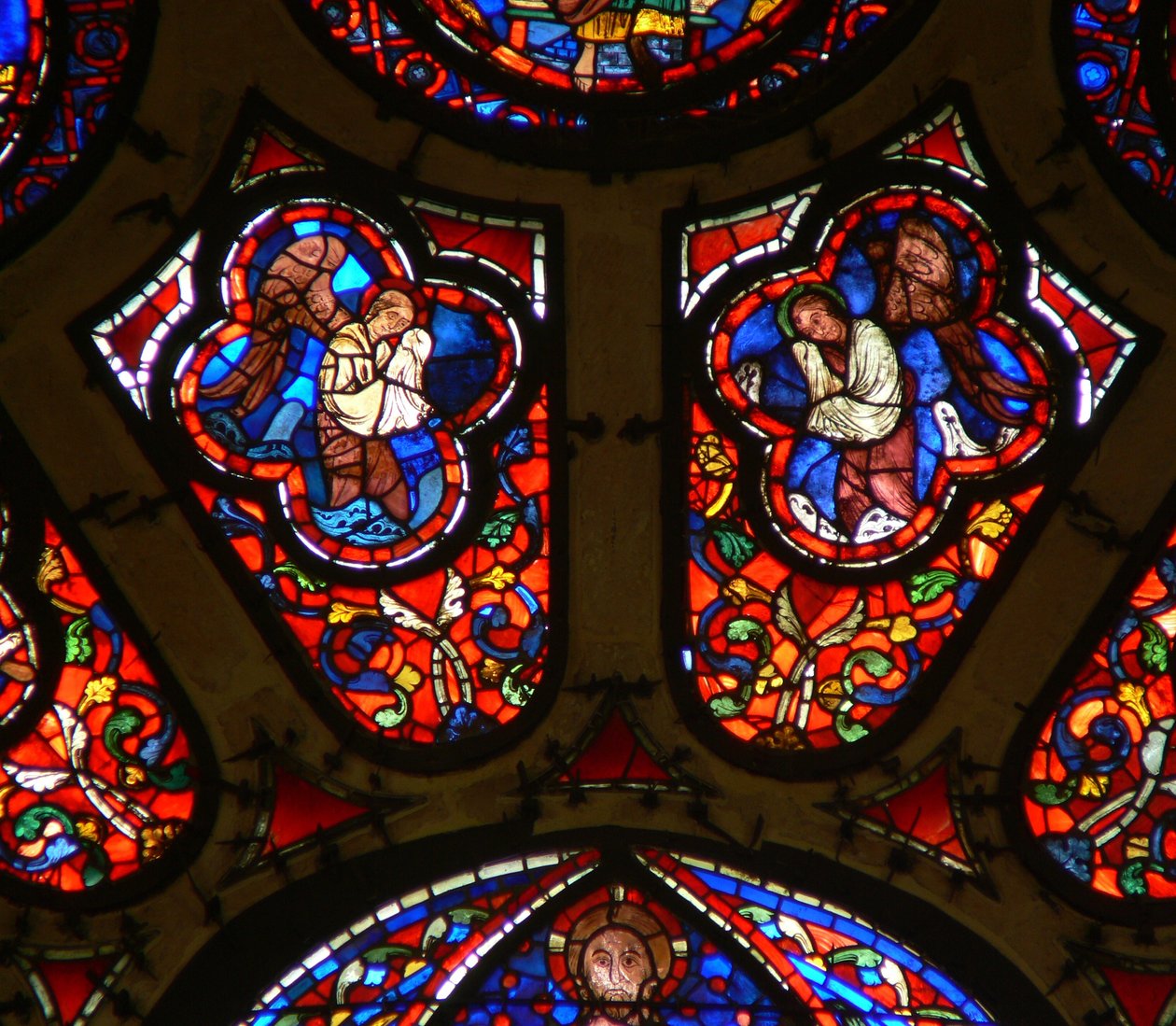 Fenêtre Ww représentant des anges - French School