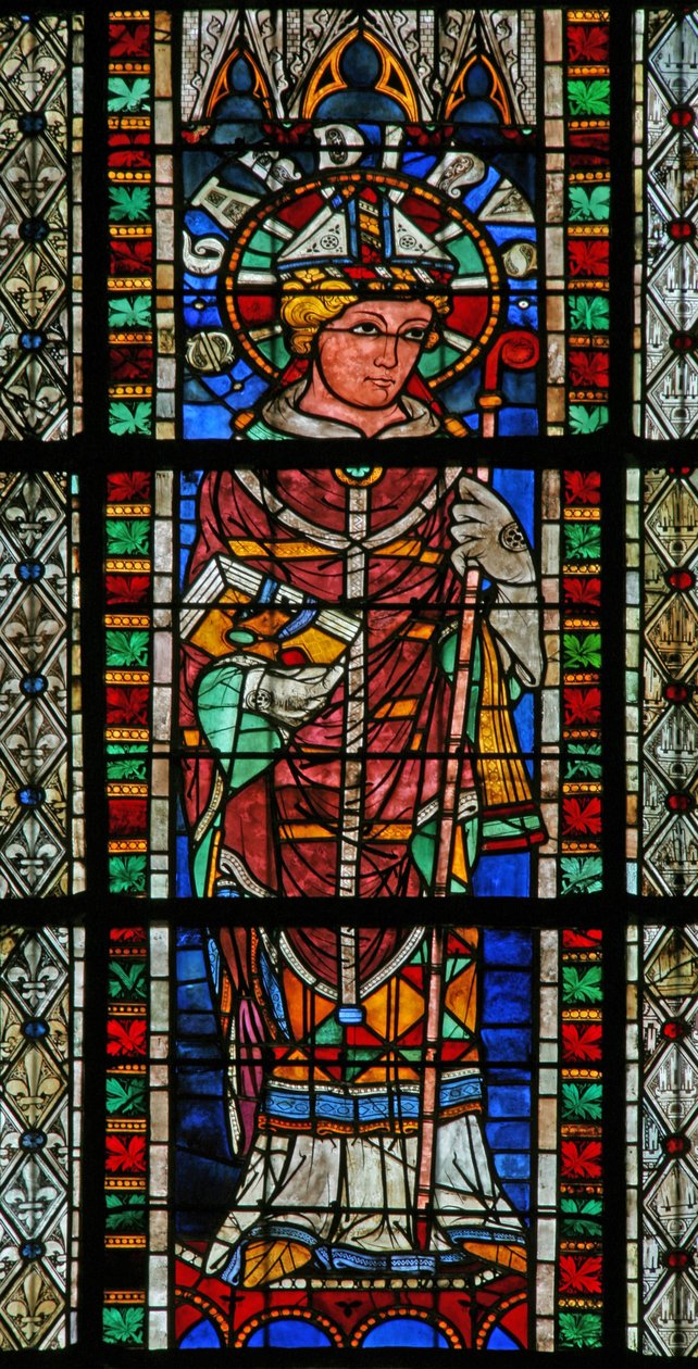 Fenêtre w207 représentant Saint Garonius - French School