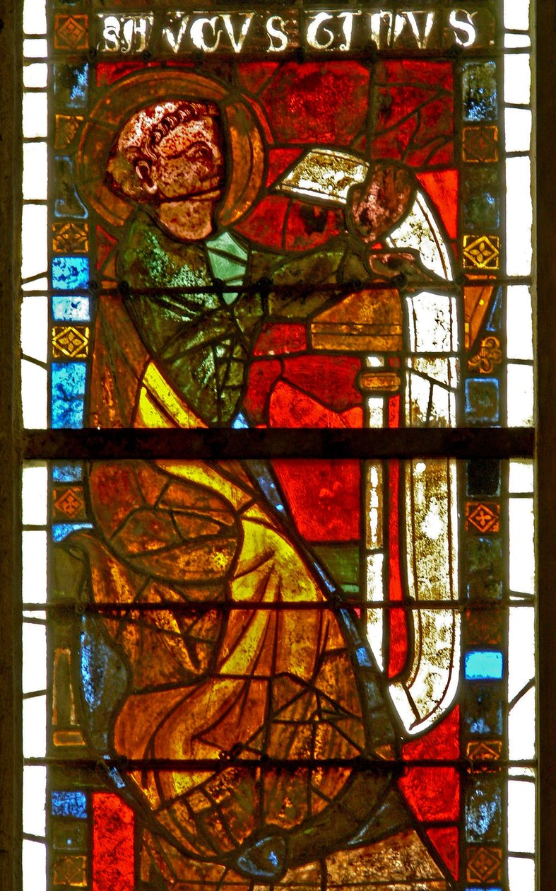 Fenêtre w8 représentant Saint Augustin - French School