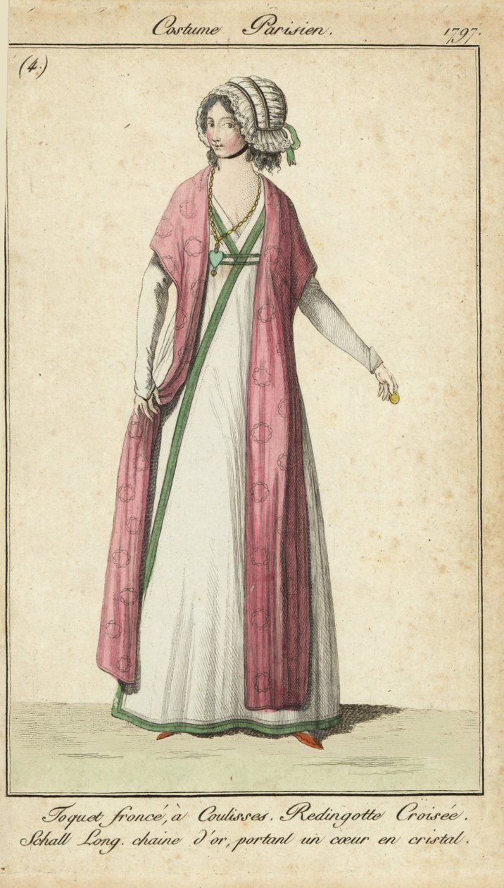 Femme à la mode du Directoire - French School