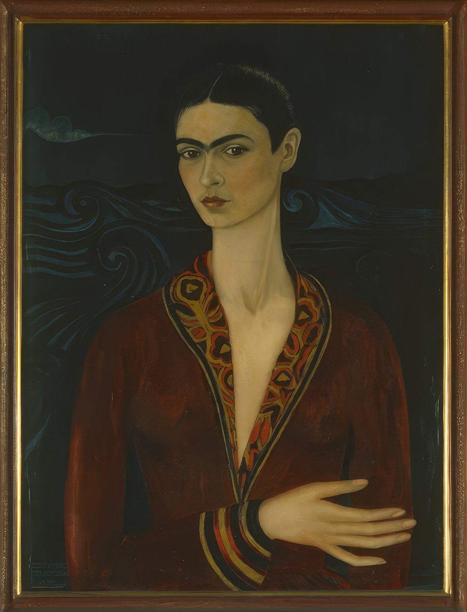 Self-Portrait portant une robe en velours - Frida Kahlo
