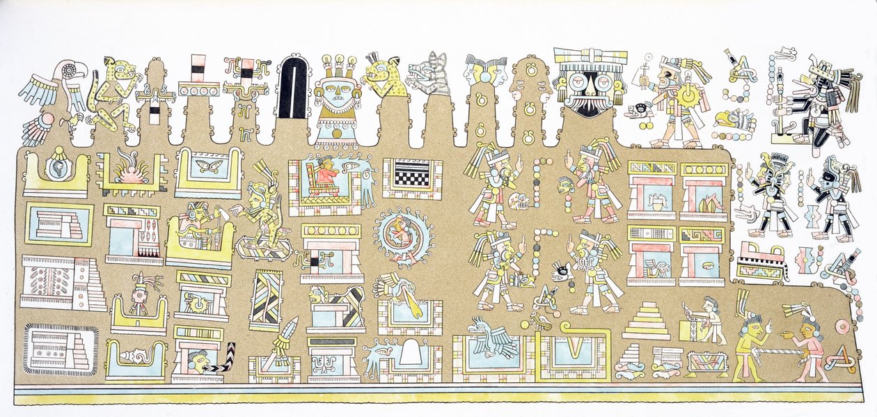 Hiéroglyphes mexicains, de 