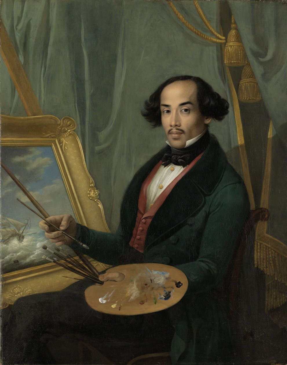 Portrait de Raden Saleh (1811-1880) - Friedrich Carl Albert Schreuel
