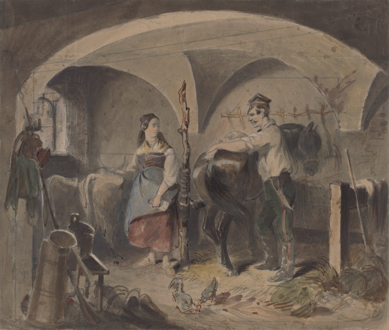 Dans les écuries II - Friedrich Carl von Scheidlin