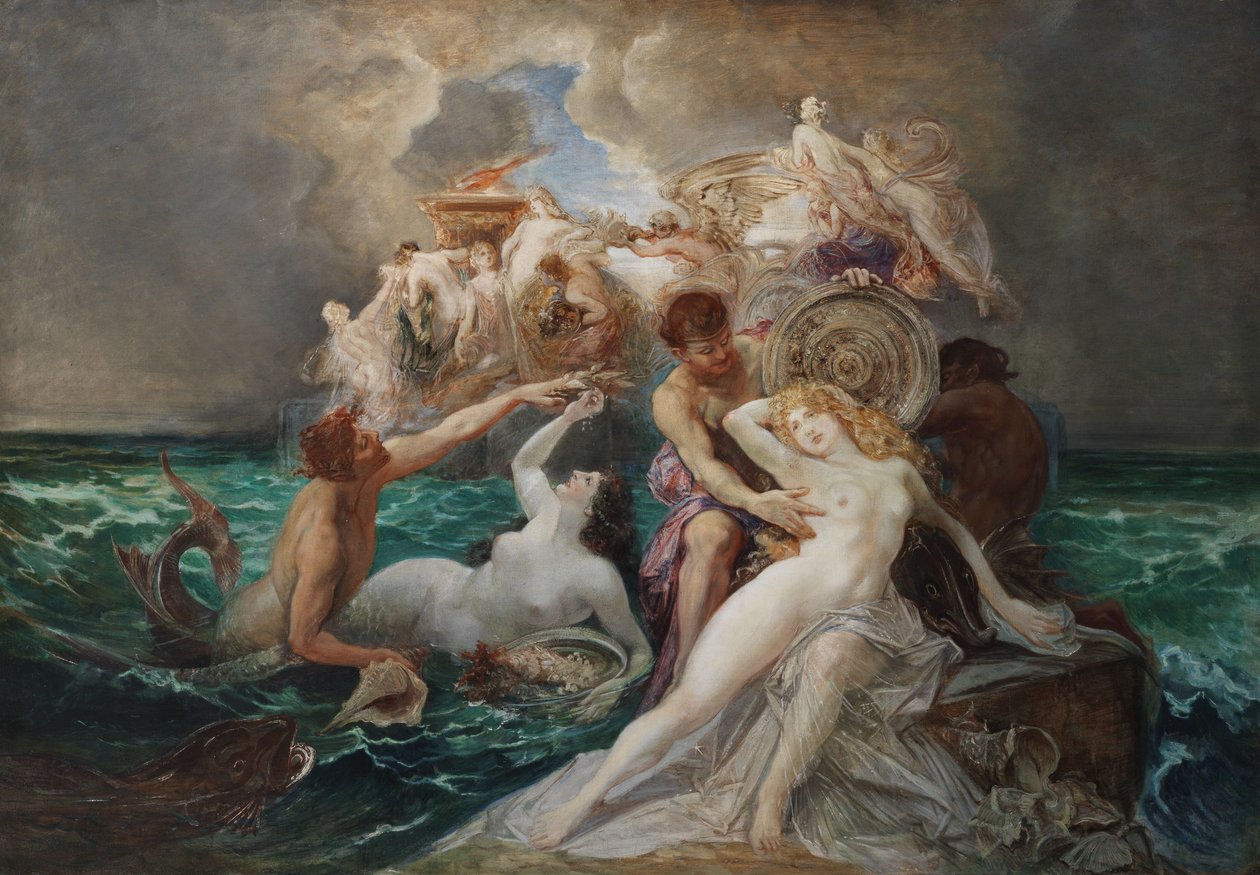 Poséidon et les Néréides - Friedrich Ernst Wolfrom