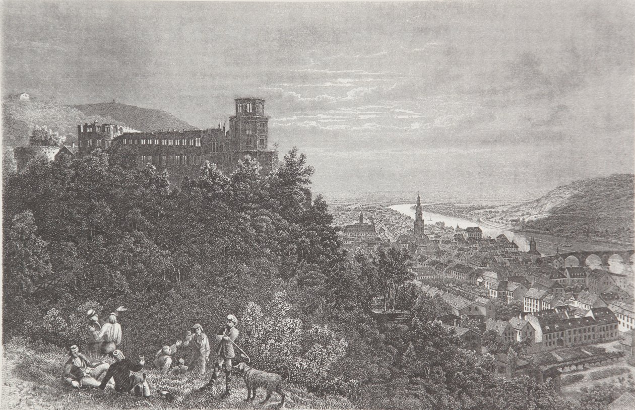 Heidelberg - Pierre Joseph Redouté