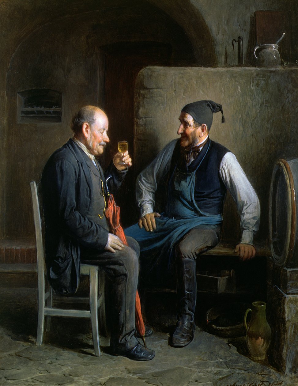 La Dégustation de vin, ou Un bon millésime - Friedrich Friedlander