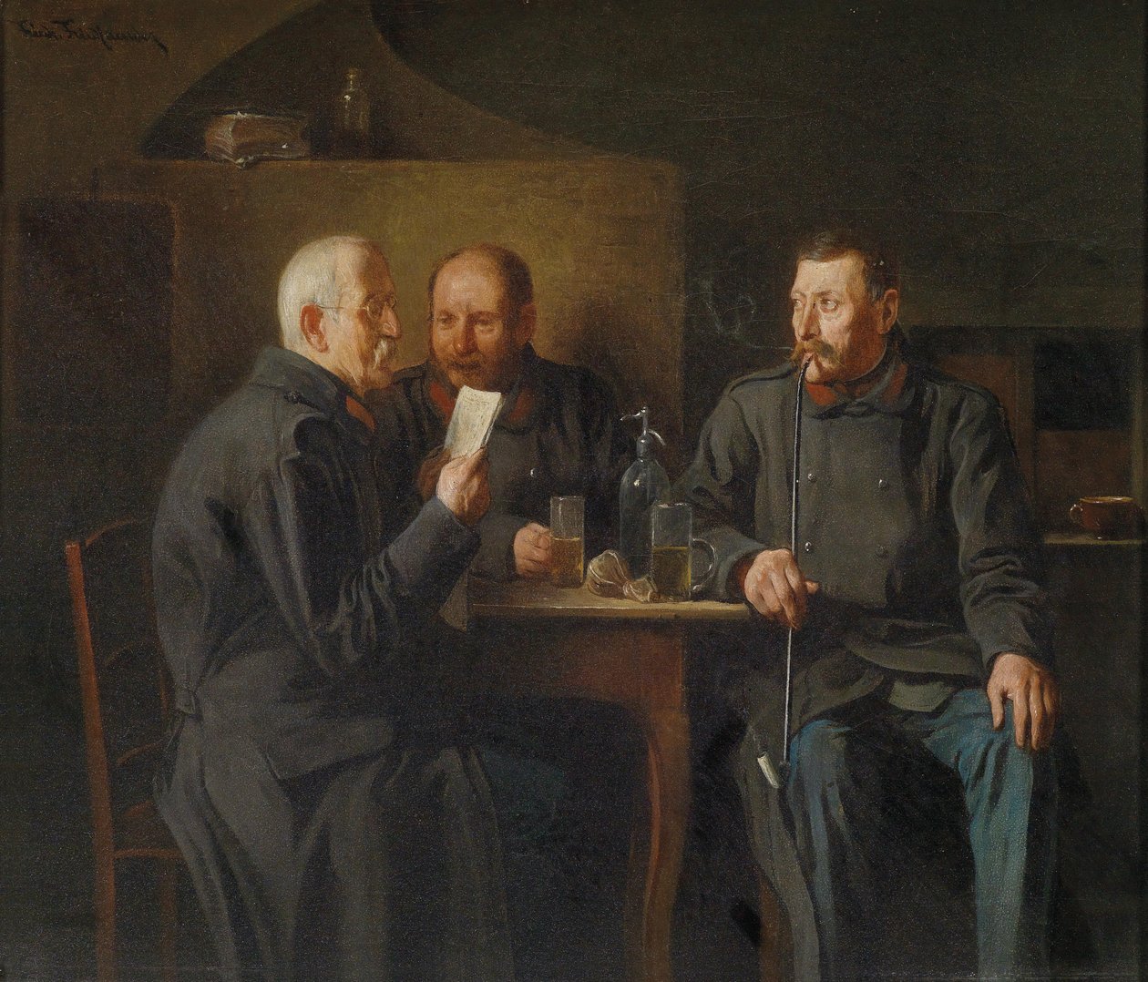 Vétérans en conversation - Friedrich Friedlander