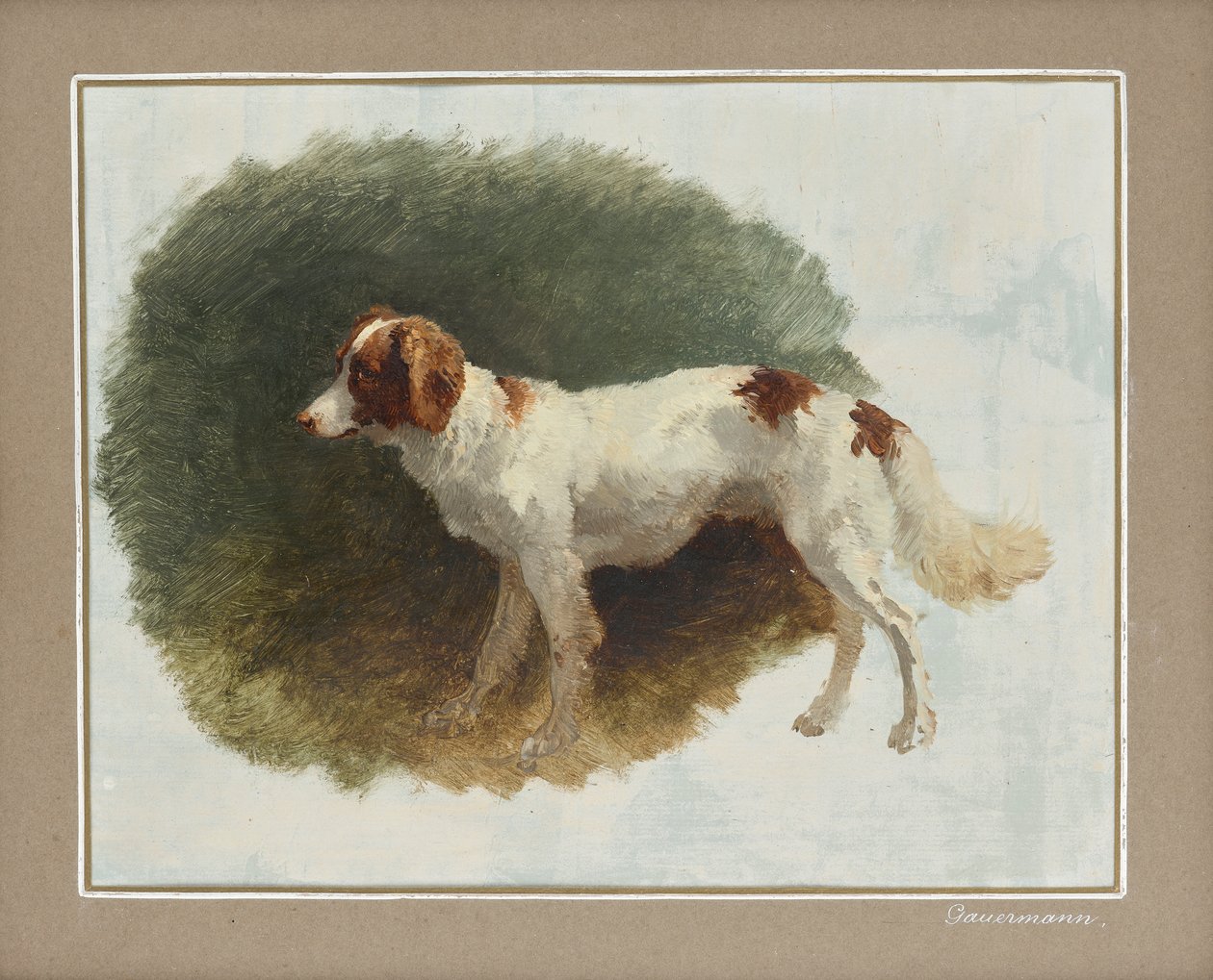 Chien de chasse - Friedrich August Mathias Gauermann