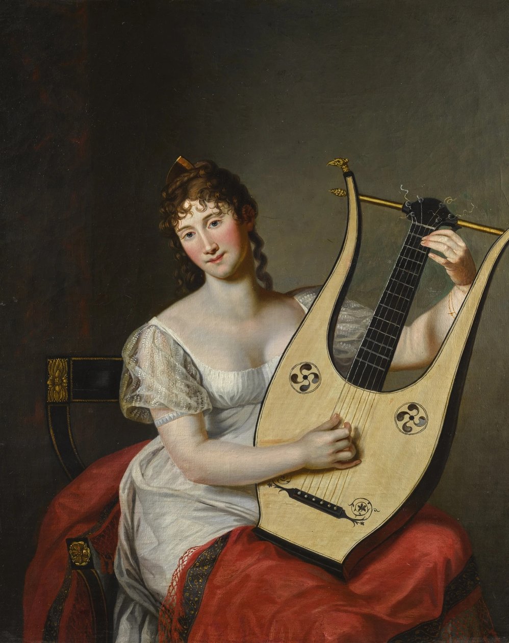 Portrait of Frederica de Mecklembourg-Strelitz - Friedrich Carl Groger