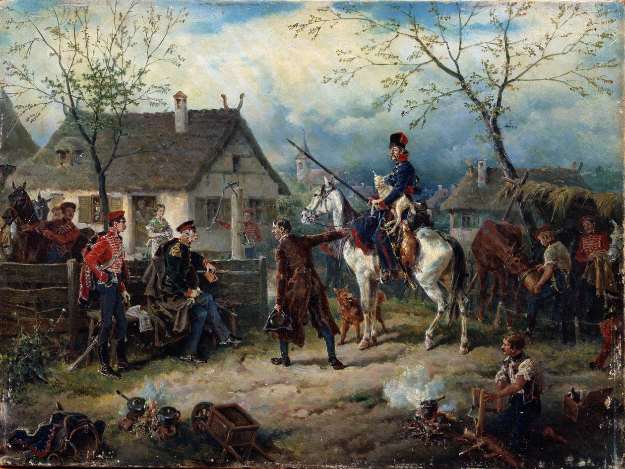 Scène de la guerre russo-française en 1812 - Friedrich Kaiser
