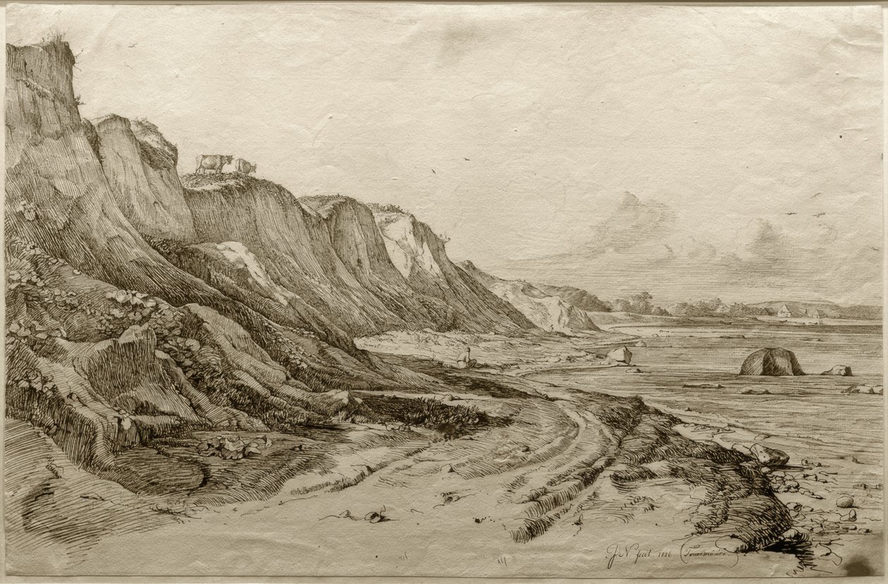 La côte de Brodtener près de Travemünde - Friedrich Nerly