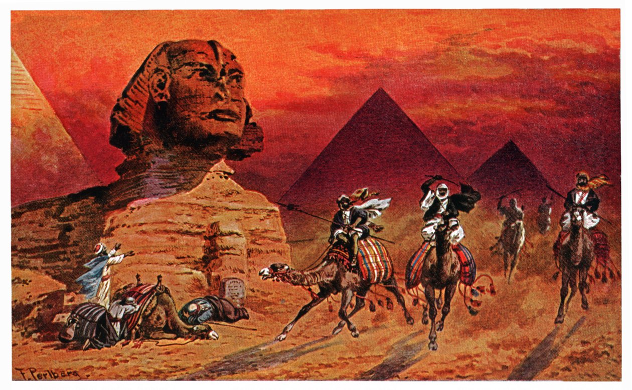 Sphinx de Gizeh, vers 1900 - Friedrich Perlberg