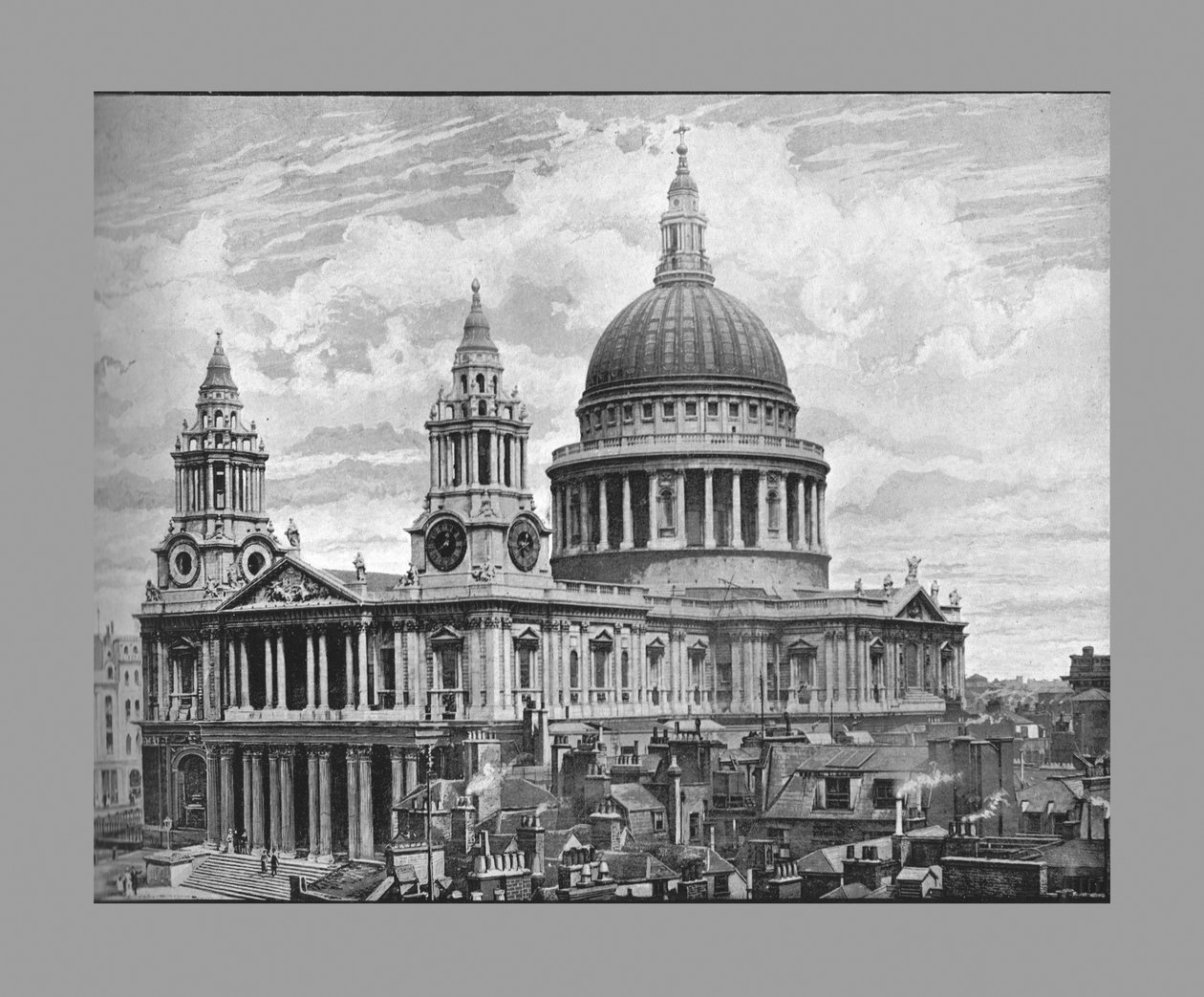 Cathédrale Saint-Paul, Londres, vers 1900 - Frith and Co