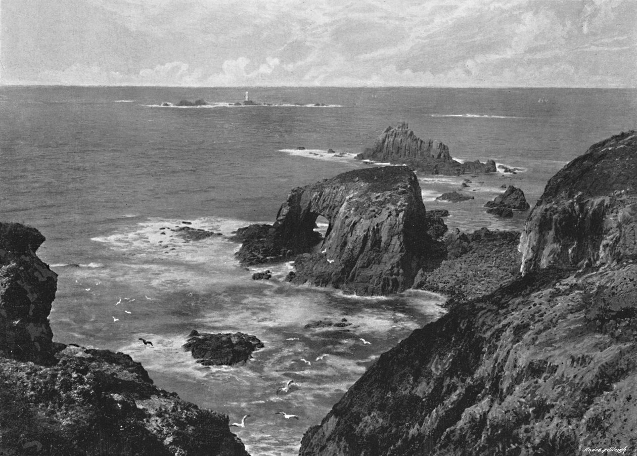 La Pointe du Raz, vers 1896 - Frith and Co