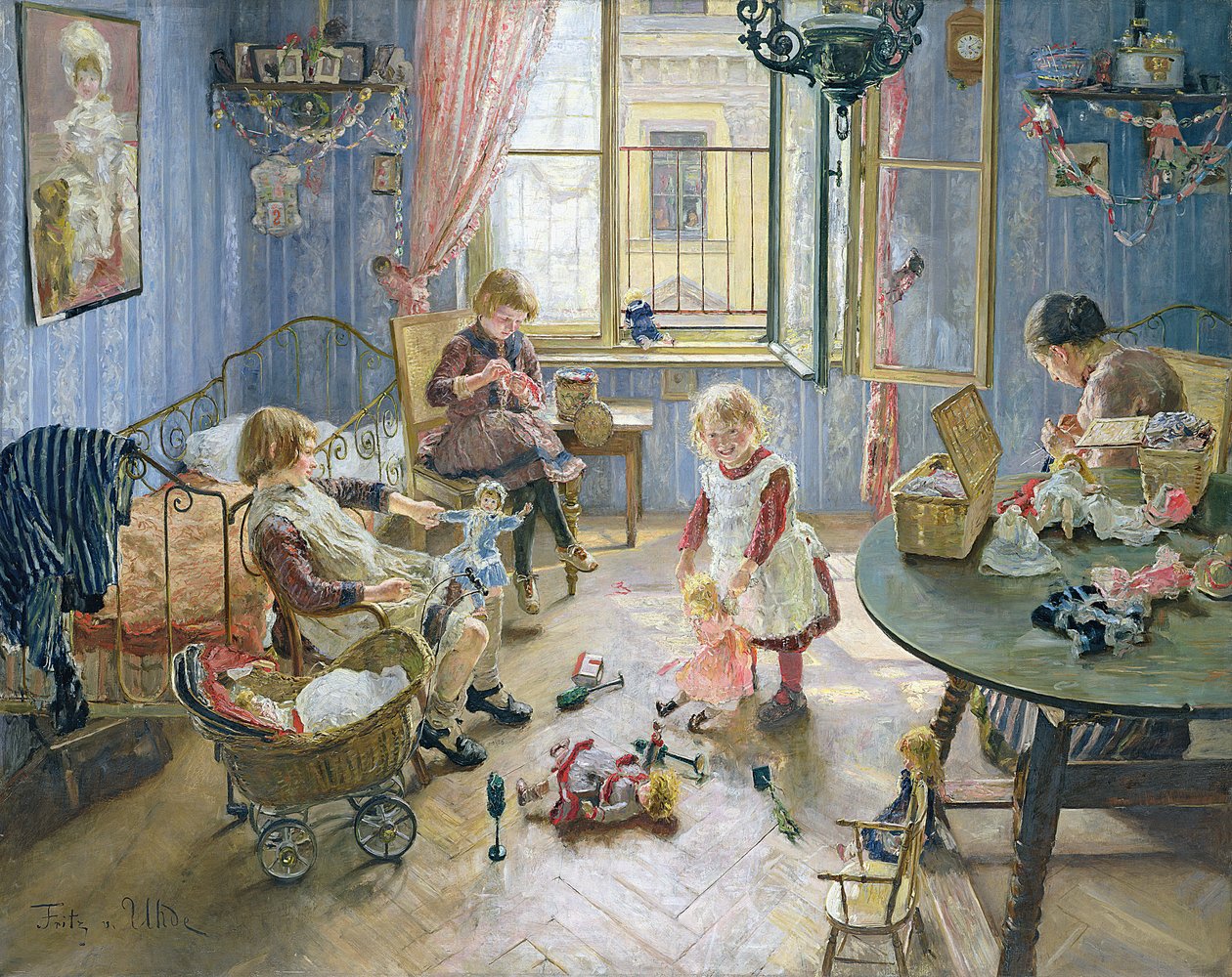 La crèche, 1889 - Fritz von Uhde