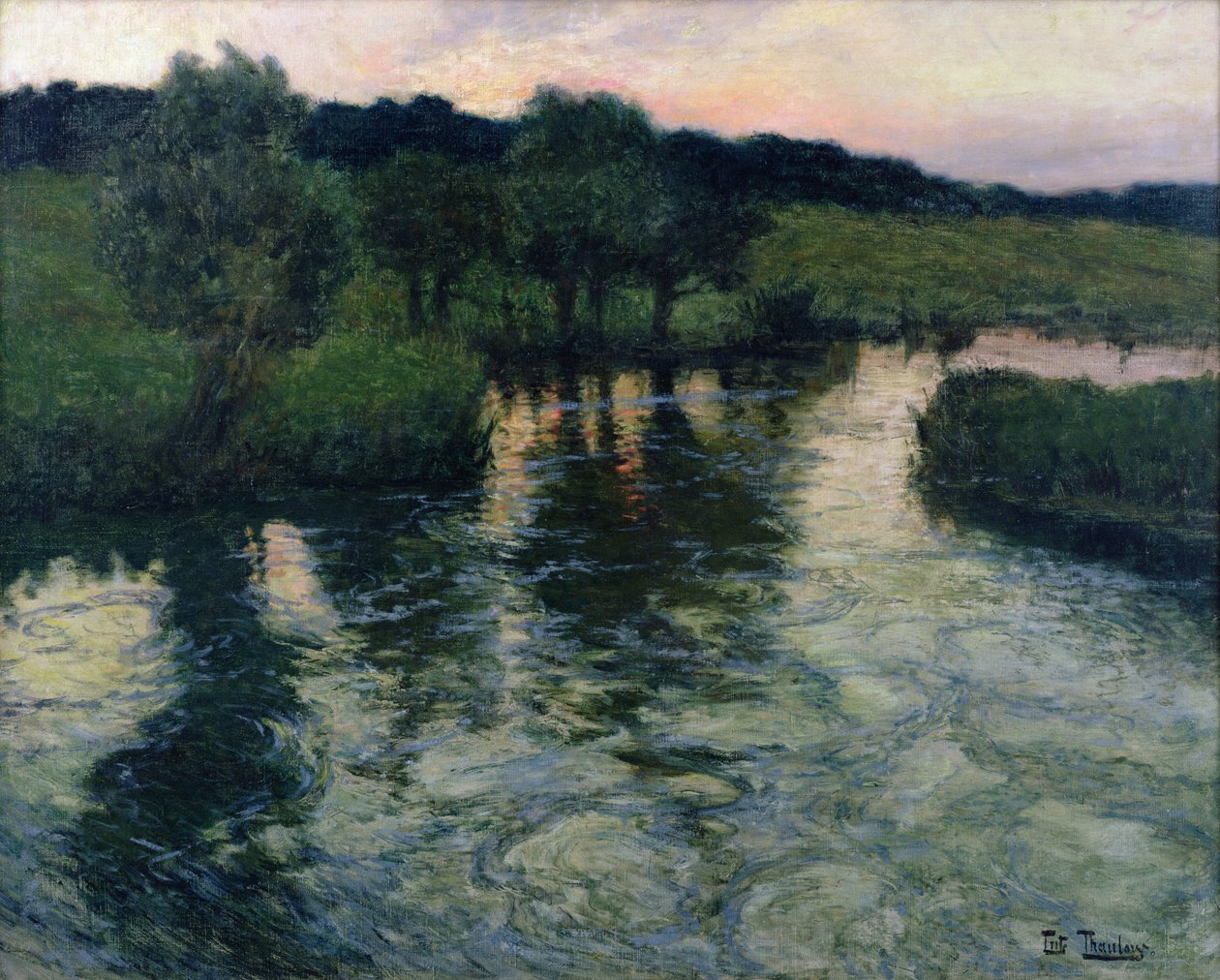 Paysage avec une rivière - Frits Thaulow