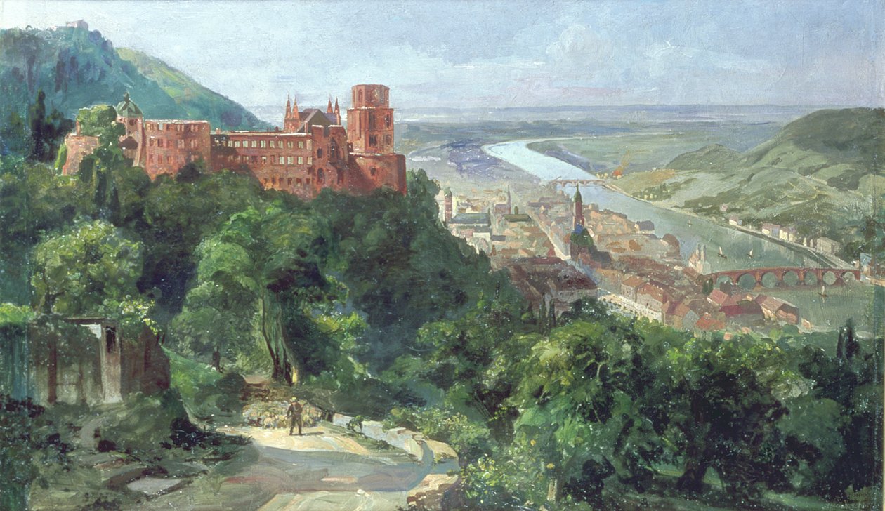 Vue de Heidelberg, vers 1910 - Fritz Genutat