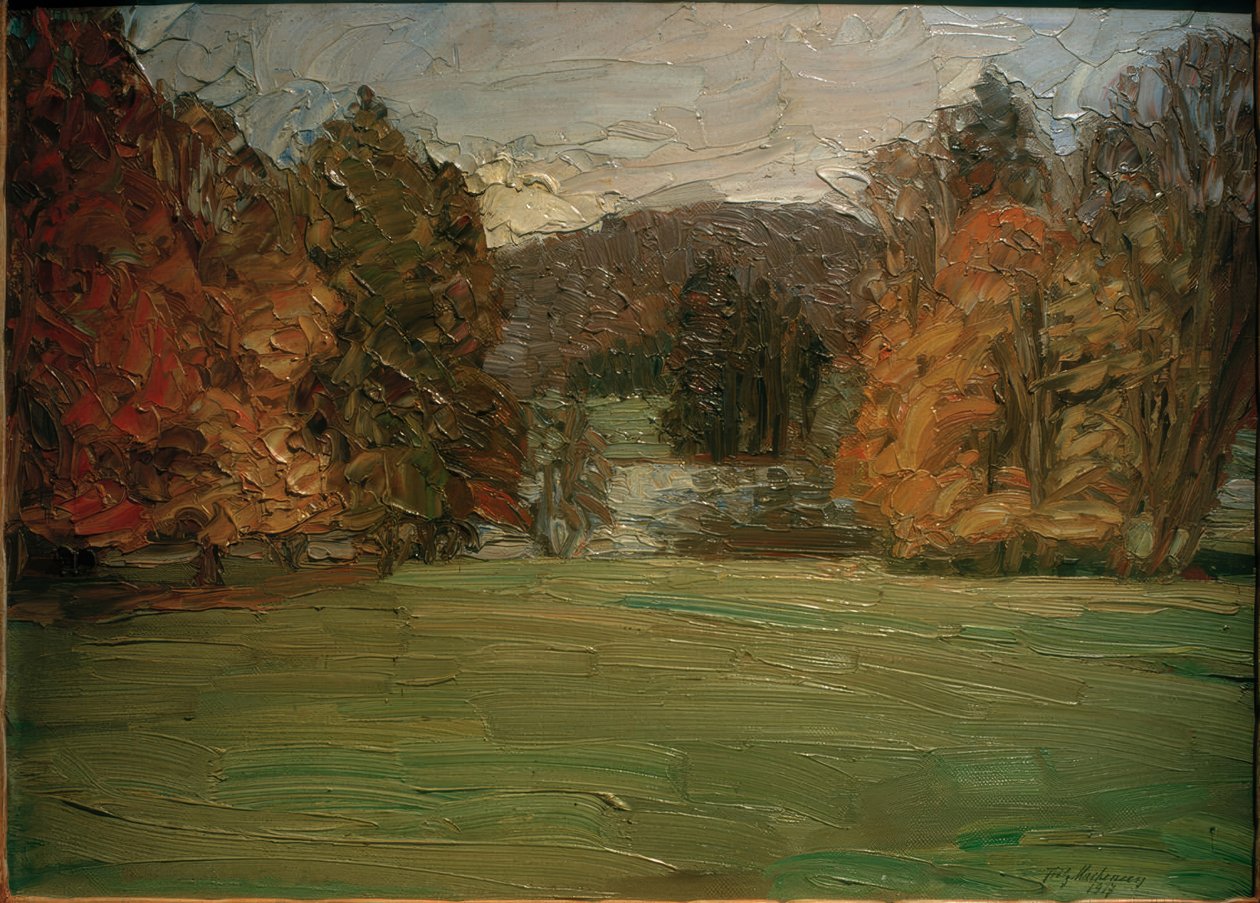 Parc en automne près de Weimar - Fritz Mackensen