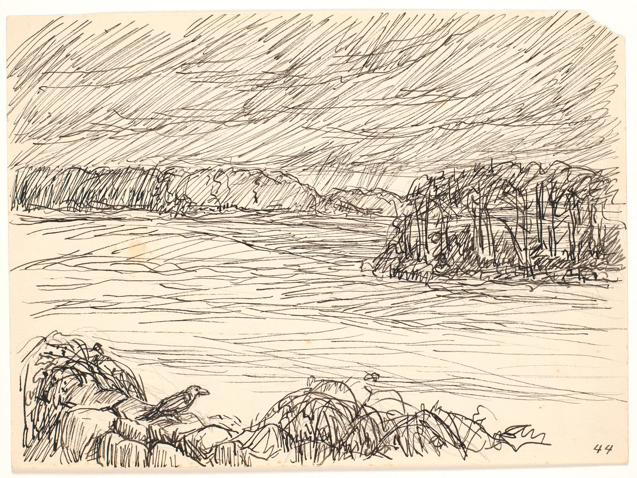 Le corbeau sur la clôture - Fritz Syberg