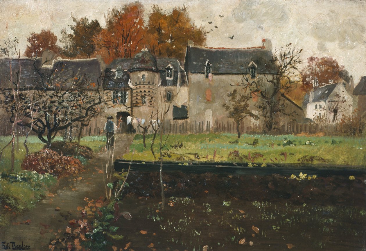 Ferme française, vers 1900 - Fritz Thaulow