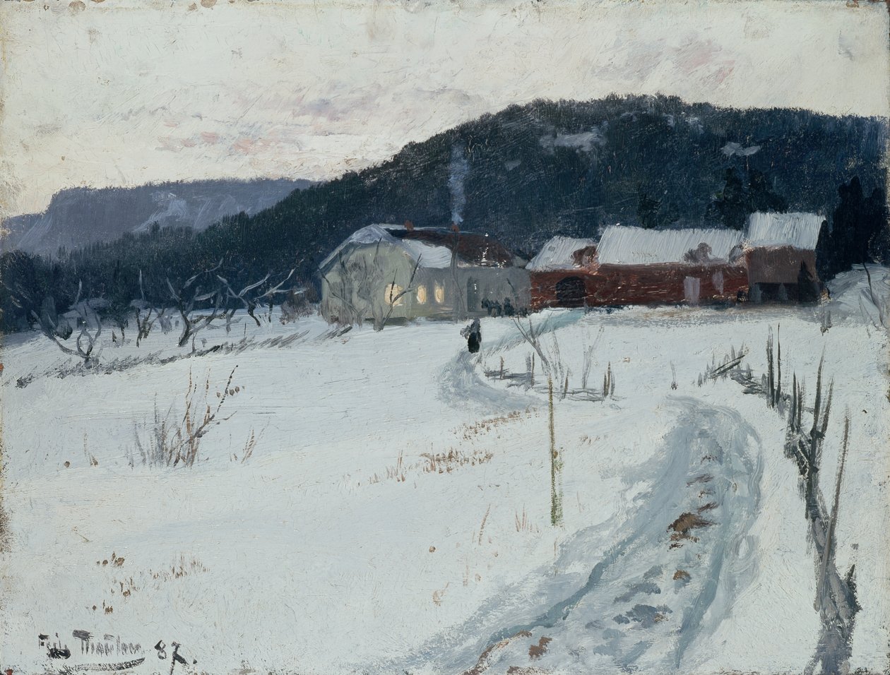 Grini, ferme Upper Maja - Fritz Thaulow