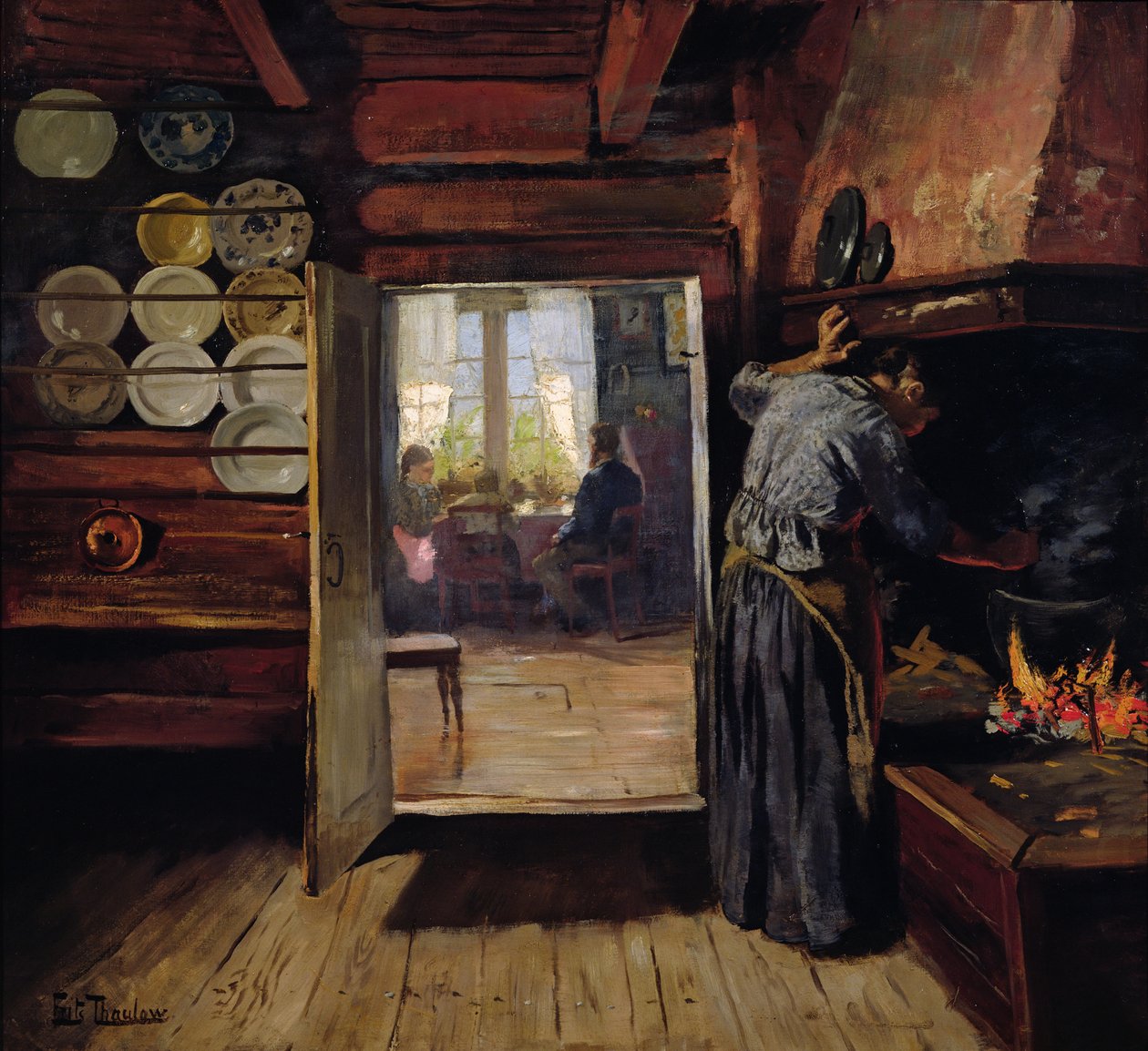 Intérieur à Seljord - Fritz Thaulow