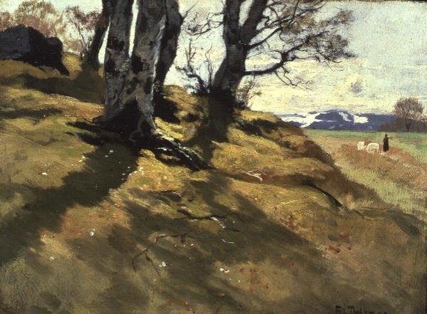 Paysage à Stord, Norvège - Fritz Thaulow