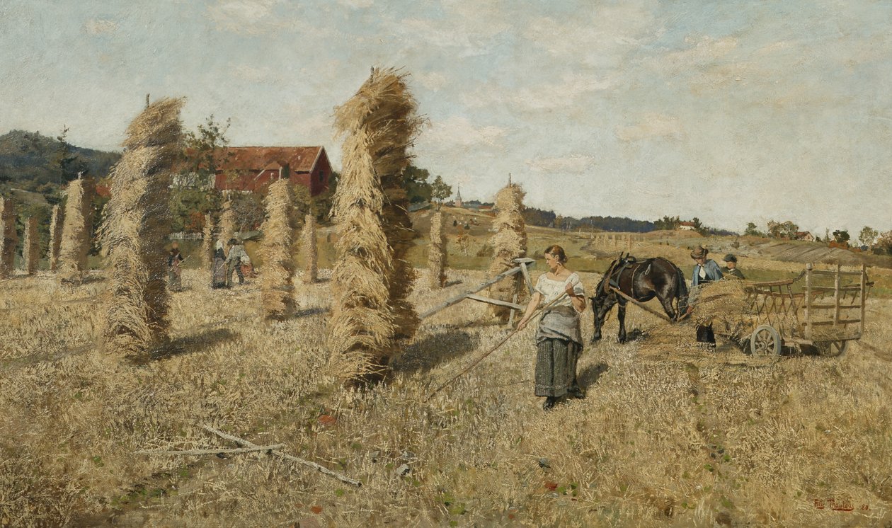 Le champ à Froen - Fritz Thaulow