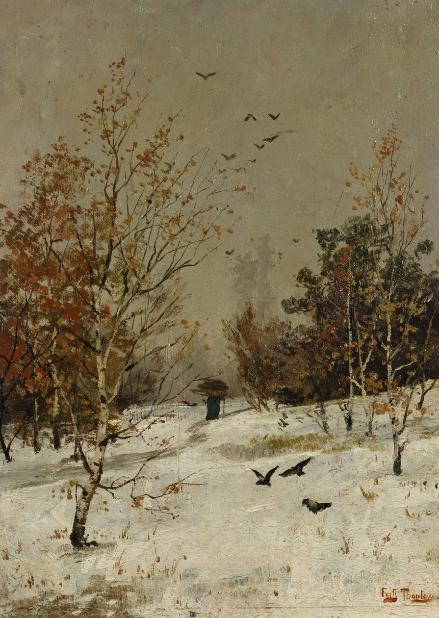 Hiver, vers 1876 - Fritz Thaulow