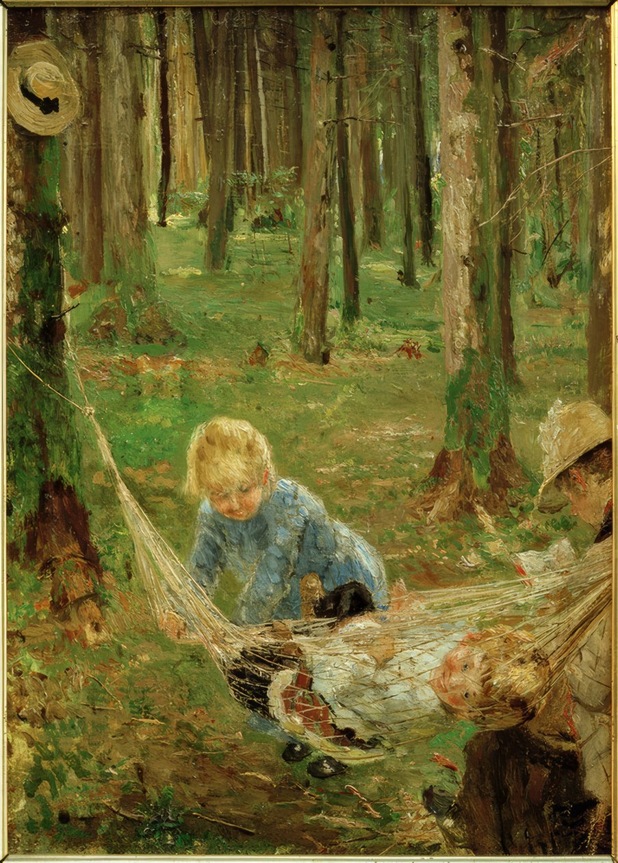 Dans le hamac - Fritz von Uhde