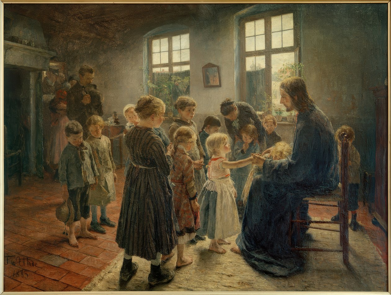 Laissez venir à moi les petits enfants - Fritz von Uhde