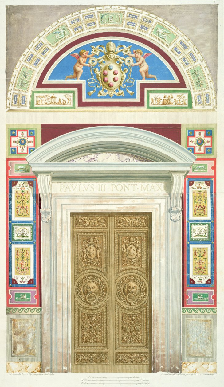 Porte de la loggia de Raphaël au Vatican, de 