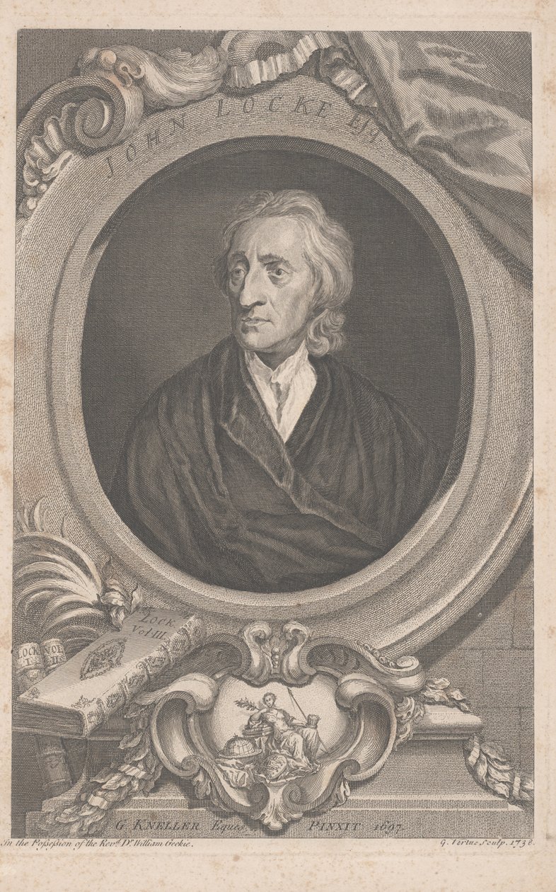 John Locke, 1738 - G. and Kneller, G. Vertue