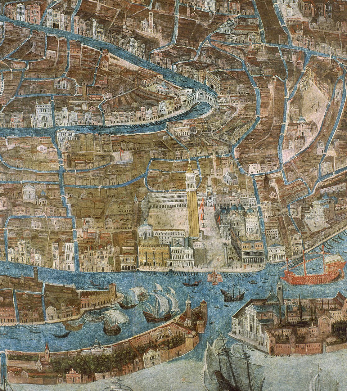 Carte de Venise, première moitié du XVIIe siècle (détail) - G. Barzenti