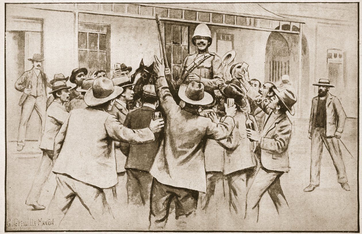 Le soulagement de Ladysmith : Tommy Atkins en demande, illustration de 