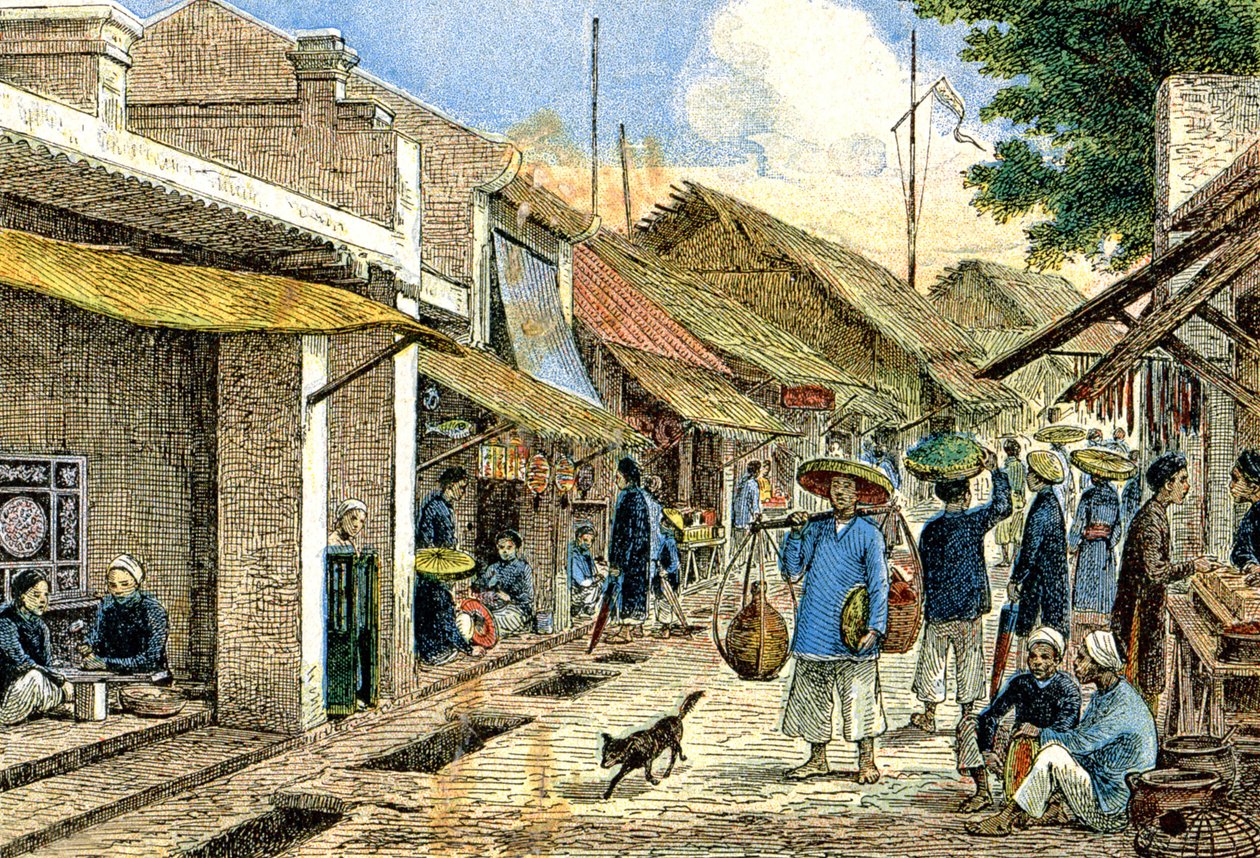 Artisans dans un village annamite, vers 1900 (illustration) - G. Dascher