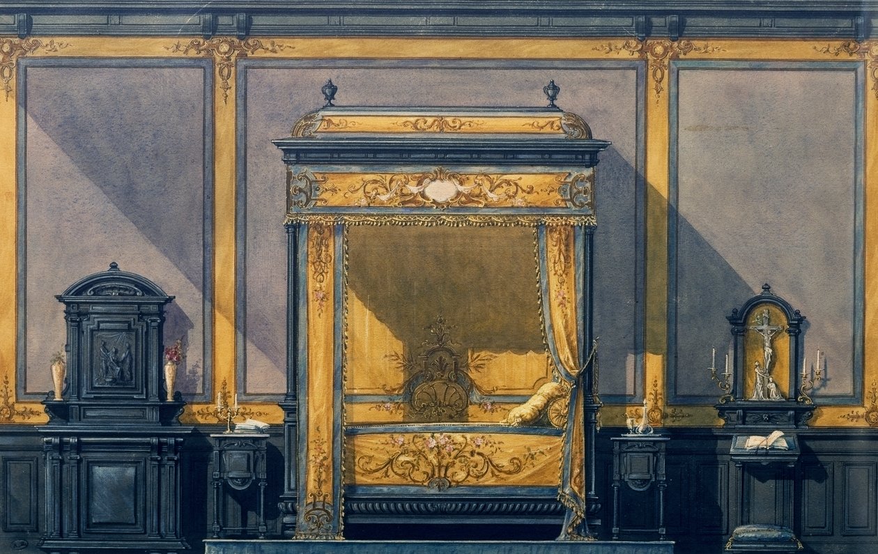 Conception de chambre de style Renaissance - G. Felix Lenoir