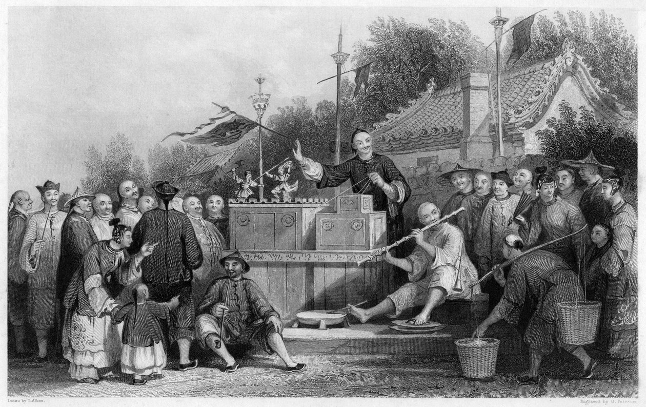 Spectacle rare à Lin-sin-choo, Chine, vers 1843 - G. Paterson