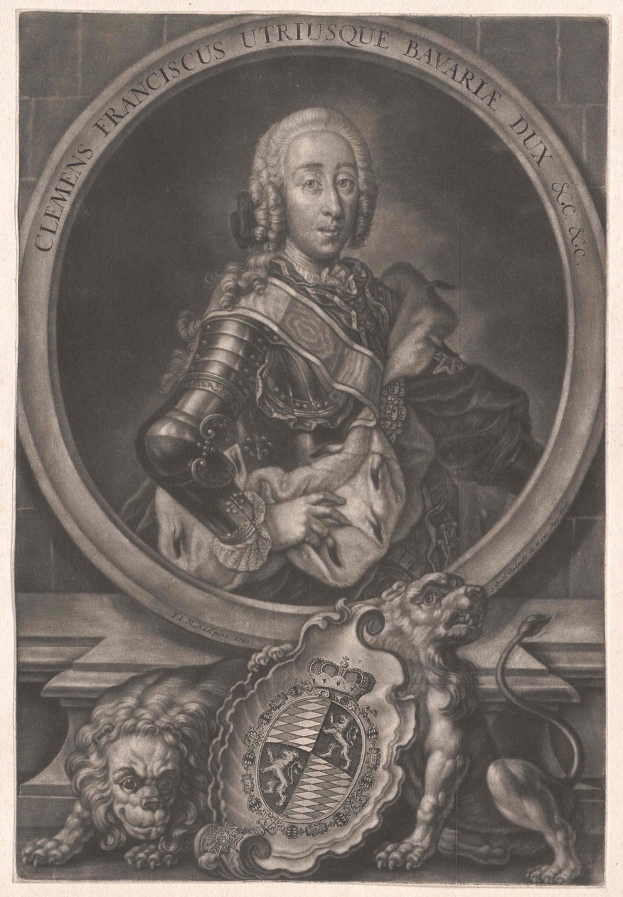 Portrait du duc Clément François de Bavière (1722-1770) - Gabriel Bodenehr the Younger