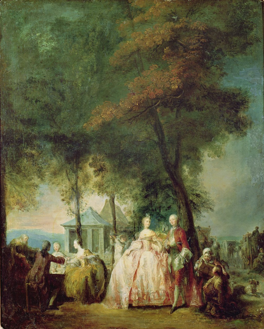 Promenade à Longchamp, vers 1760 - Gabriel de Saint Aubin