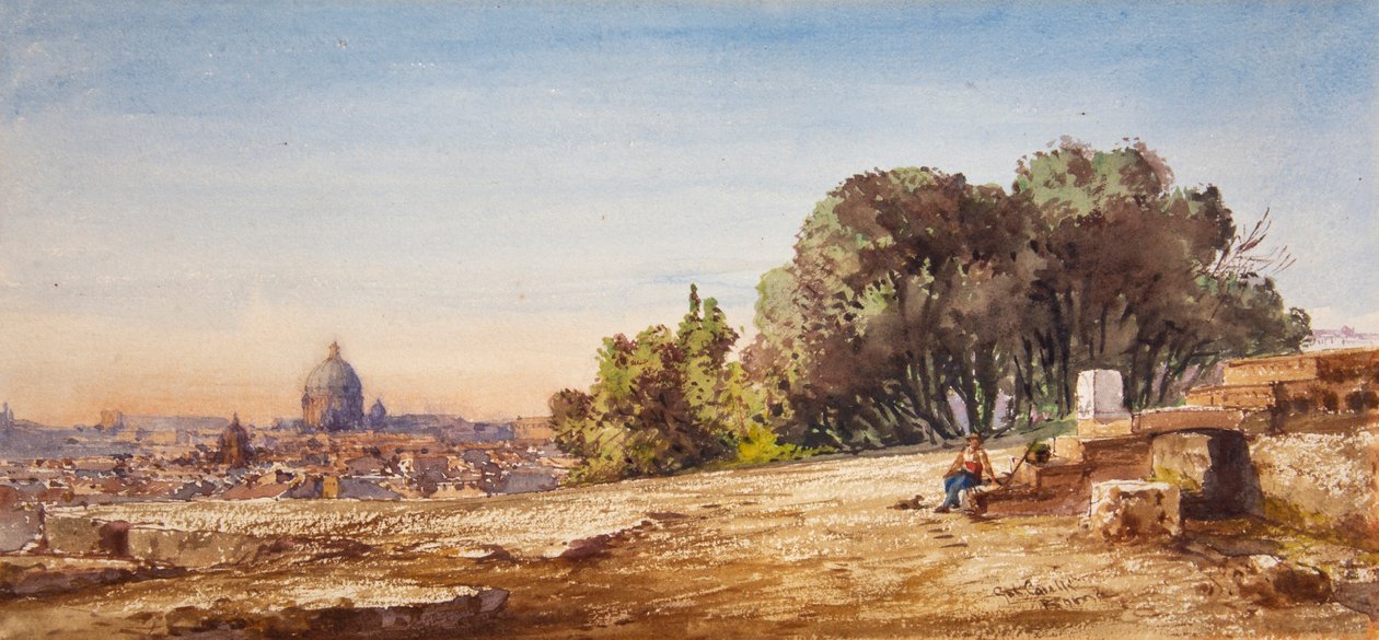 Saint-Pierre, Rome, depuis le Pincio - Gabriel Carelli