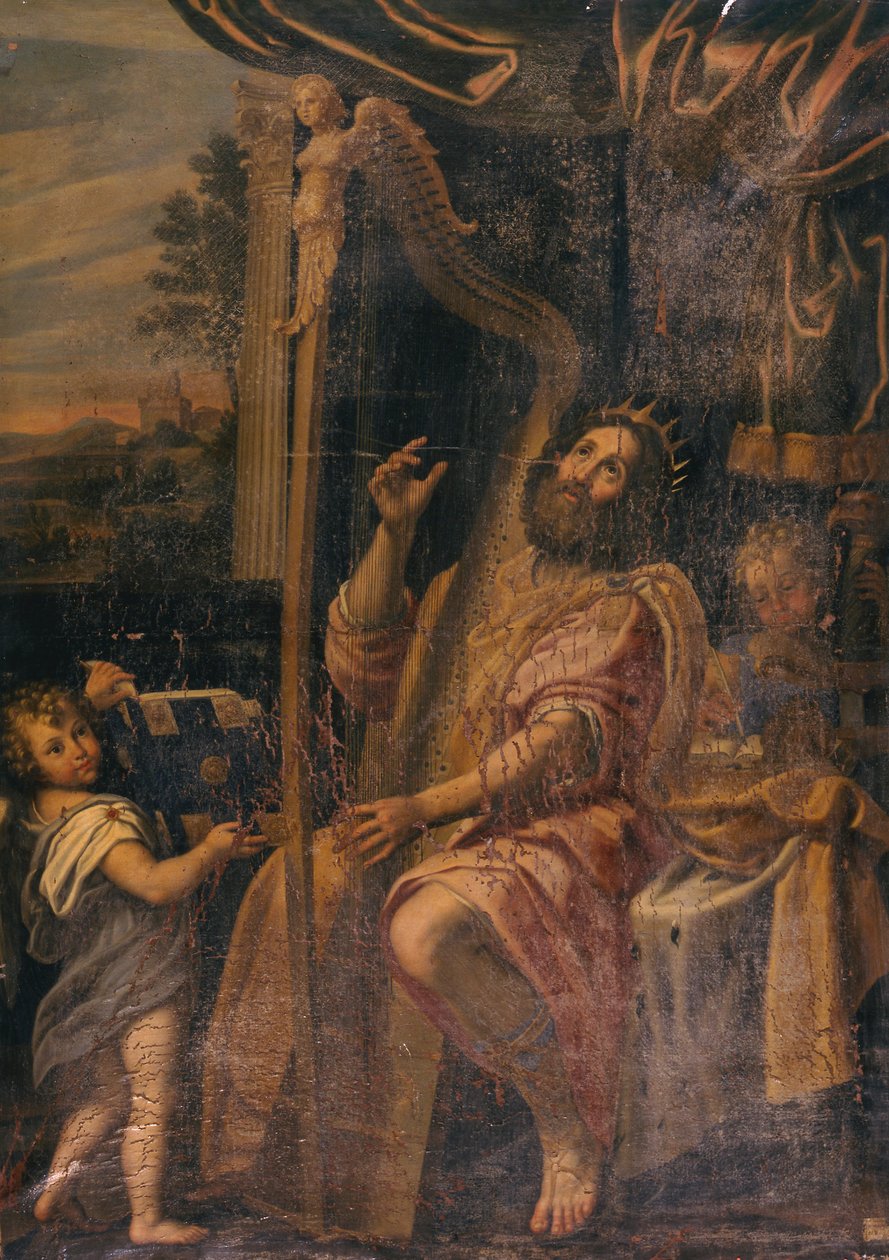 David jouant de la harpe - Gabriel Francois Doyen