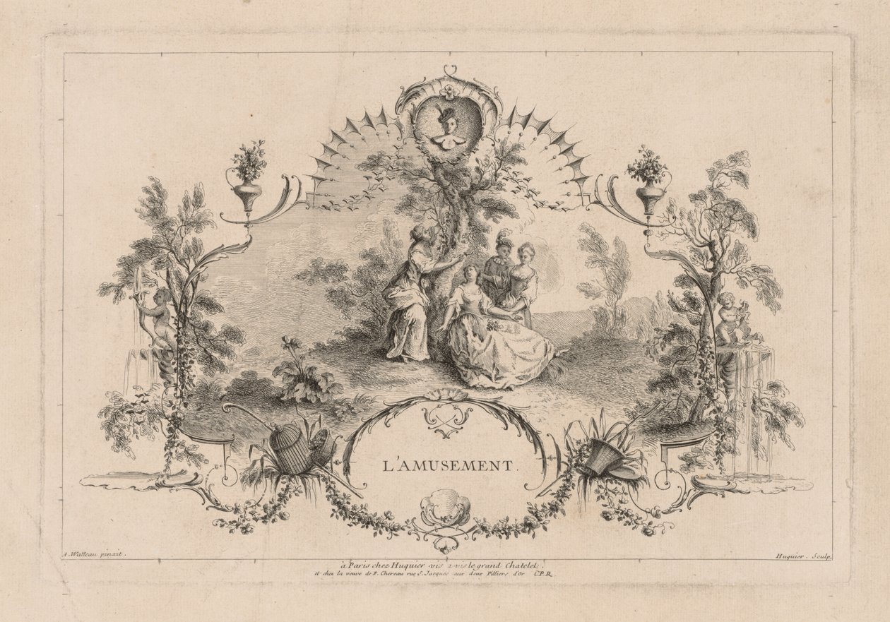 Amusement, Arabesque - Gabriel Huquier