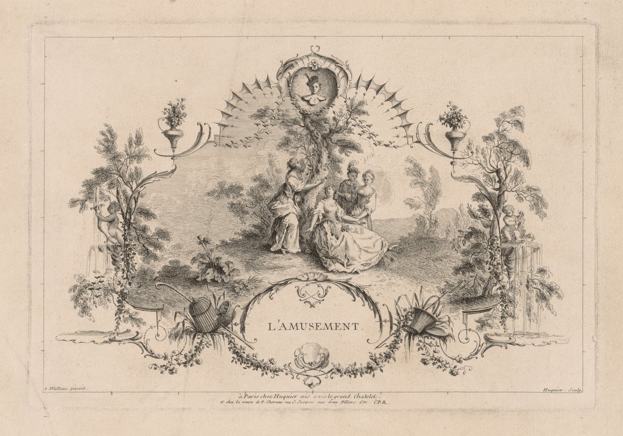 Amusement, Arabesque - Gabriel Huquier
