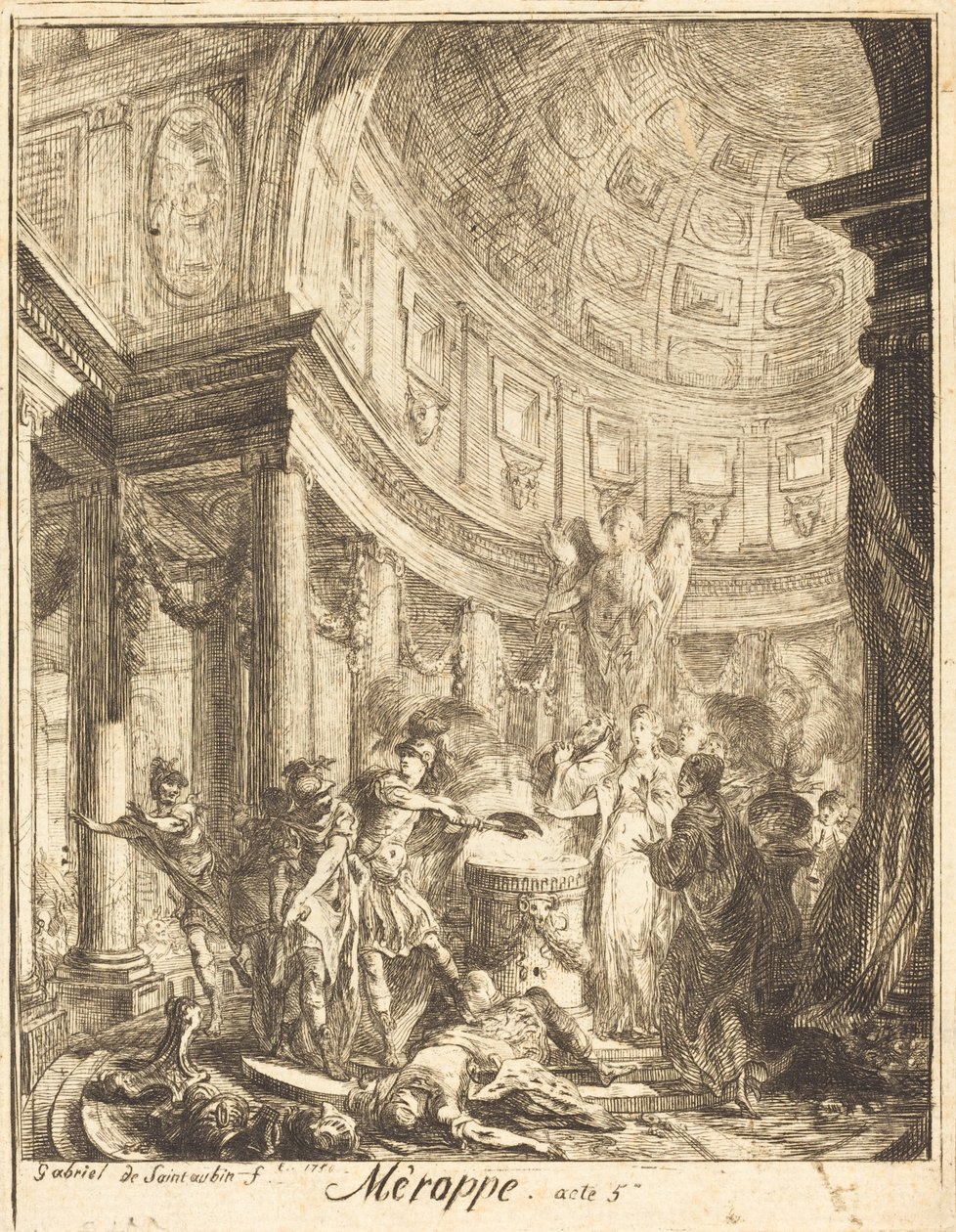 Mérope - Gabriel Jacques de Saint Aubin