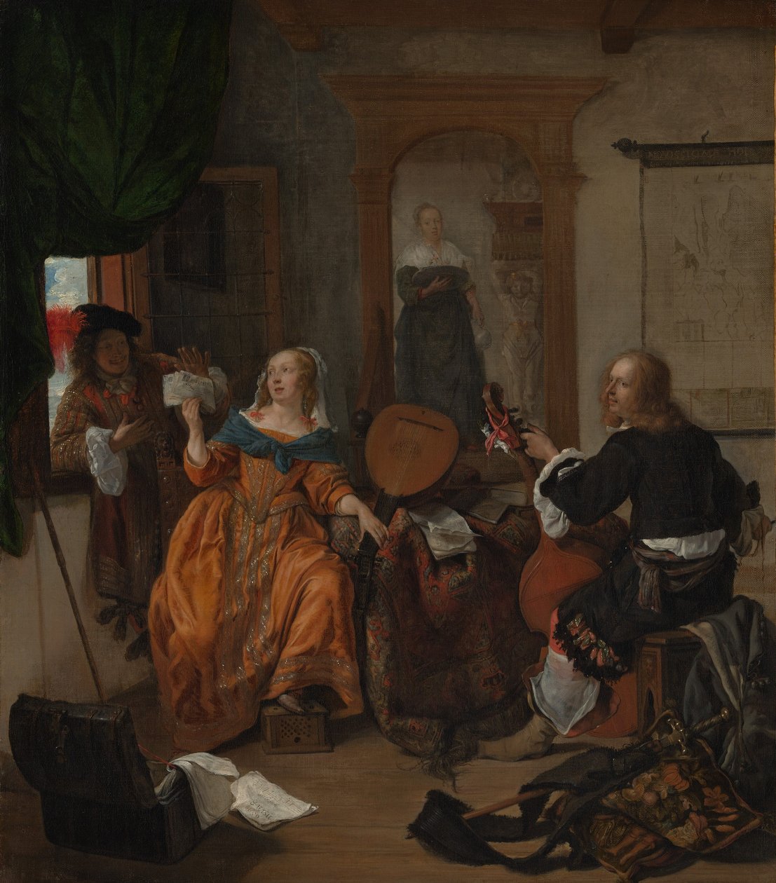Une fête musicale, 1659 - Gabriel Metsu