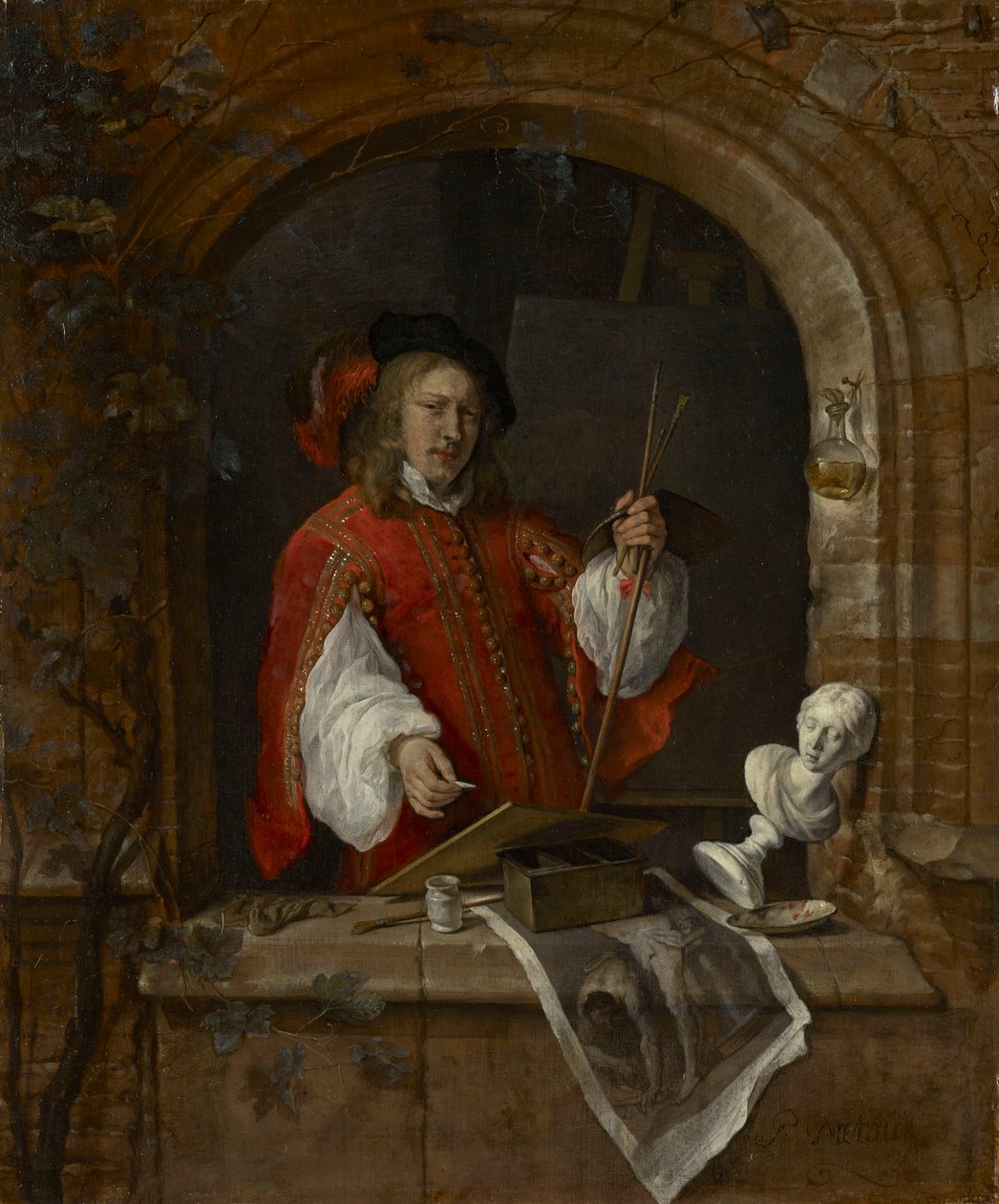 A Self-Portrait - Gabriel Metsu