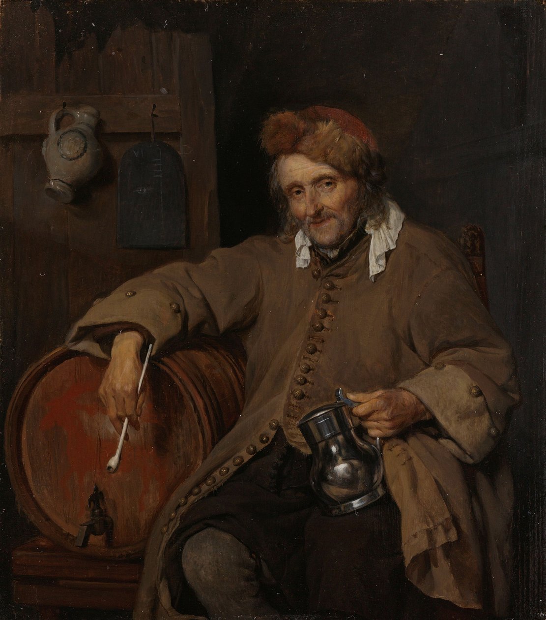 Le vieux buveur, vers 1661-3 - Gabriel Metsu